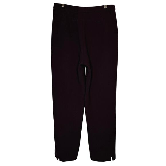 Chado Ralph Rucci Vintage 100% Wool Brown Pants Trousers Whipstitch Detail sz 6 - Picture 4 of 9